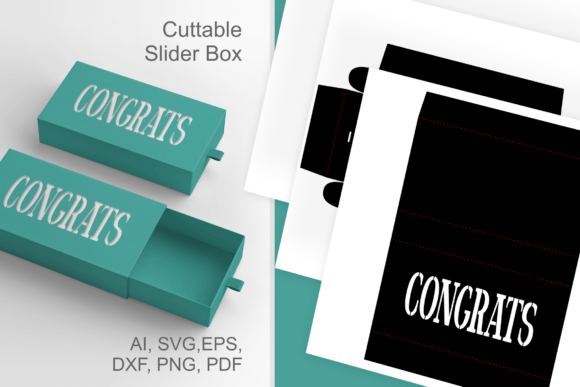 Congrats Text Cutout 2 Drawer Favor Box Review