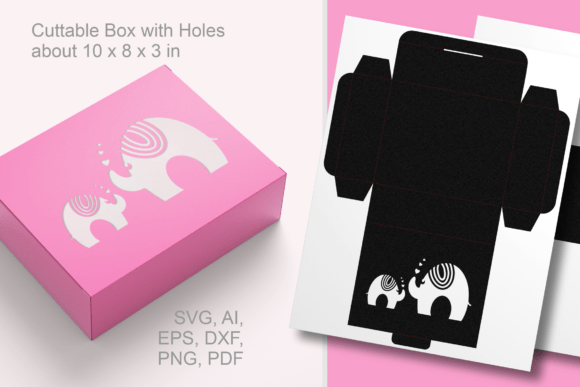Elephants Baby Shower 3D SVG Review