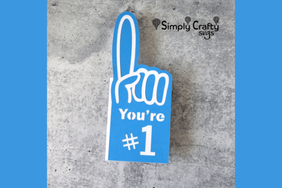 Fan Finger Card SVG: 3D Father's Day Review