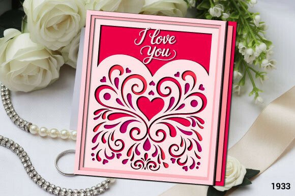 Filigree Valentine Greeting Card SVG1933 Review
