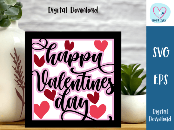 Happy Valentines Day Card 3D SVG Review