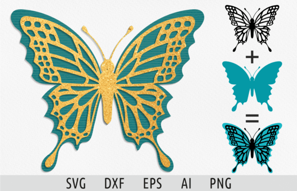 Layered Flying Butterfly Svg for Cutting Review