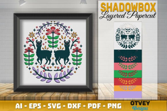 Llama Folk Art Scandinavian Shadow Box Review