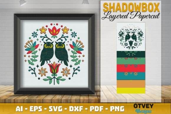 Owl Folk Art Scandinavian Shadow Box Review