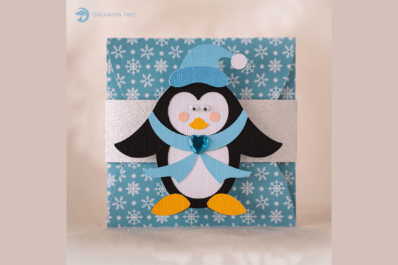 Penguin Gift Card Holder: 3D SVG Freebies Review