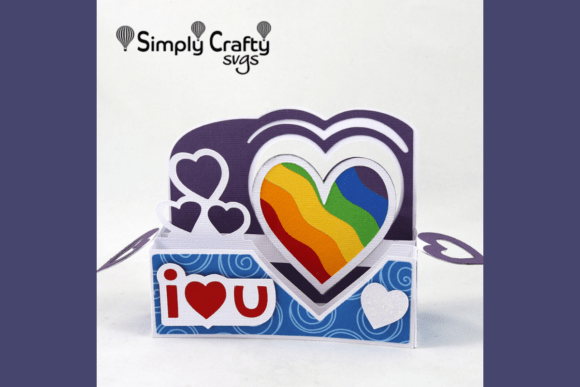 Rainbow I Love You Card SVG Design Review
