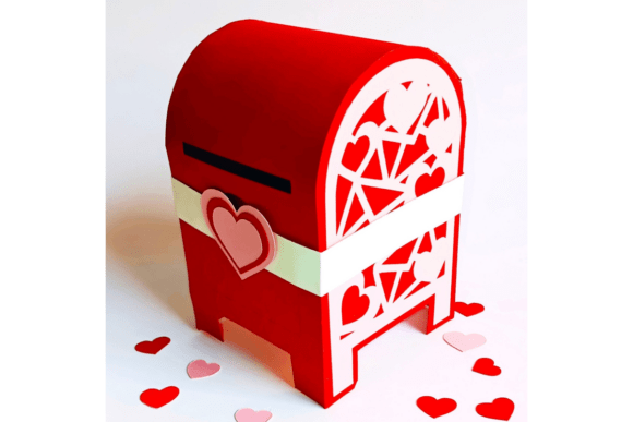 SVG Romantic Mailbox: 3D SVG for Valentine's Day