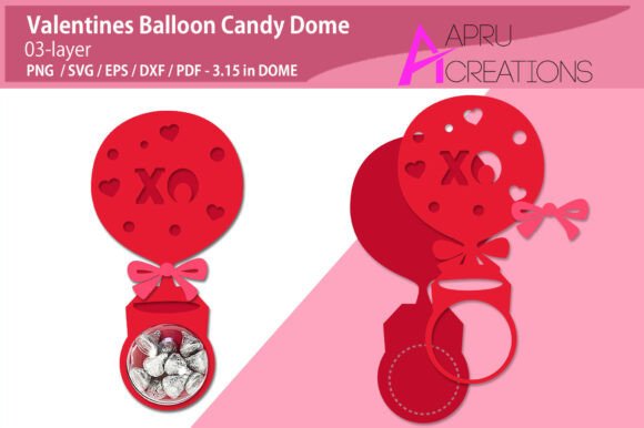 Valentines Balloon Candy Dome Holder: 3D SVG Review